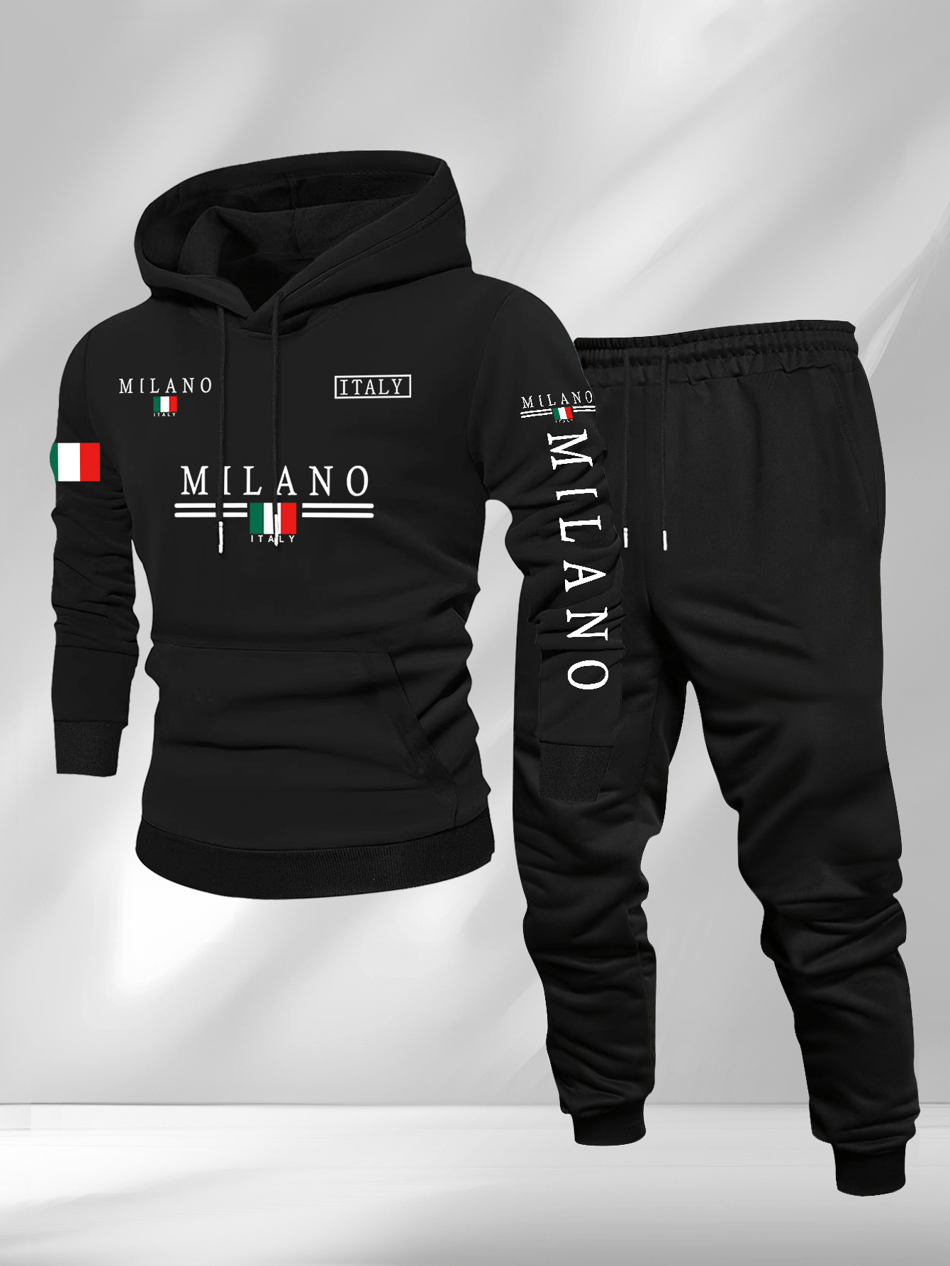 Street Fashion Milano - Fashion Milano Italy Flag Letter Print