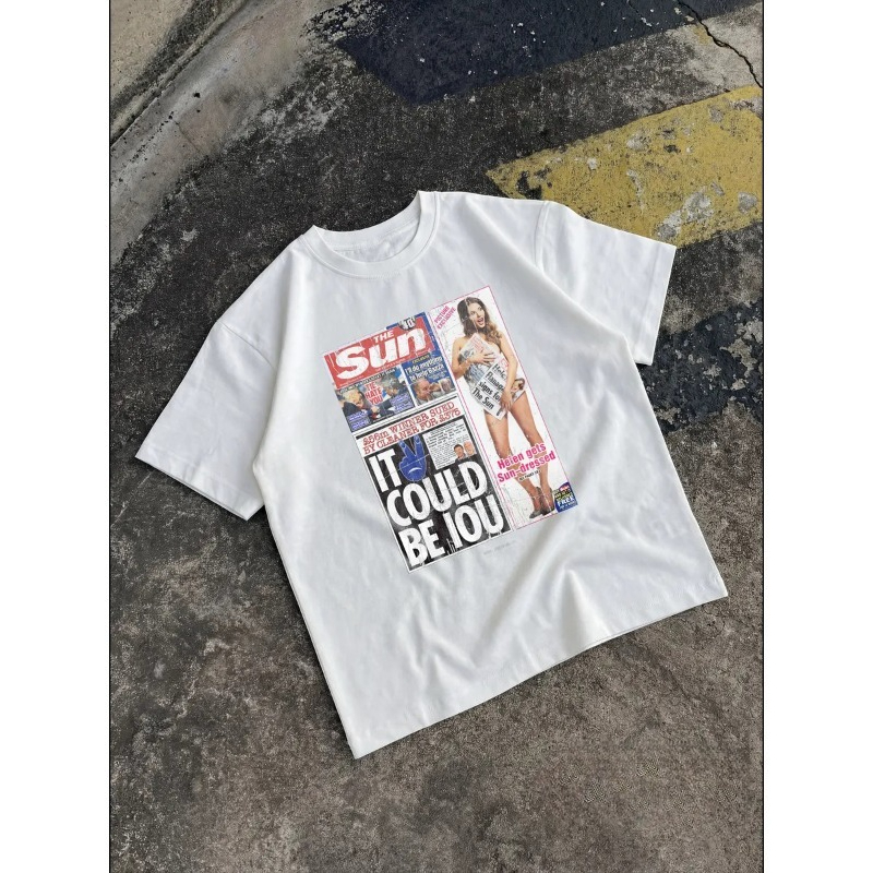 Female Vintage Newspaper T‑Shi - đánh giá và giá Street Fashion Magazines