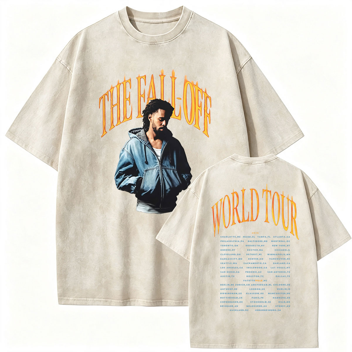 Rapper J.Cole The Fall Off Wor - đánh giá và giá Street Fashion Vintage