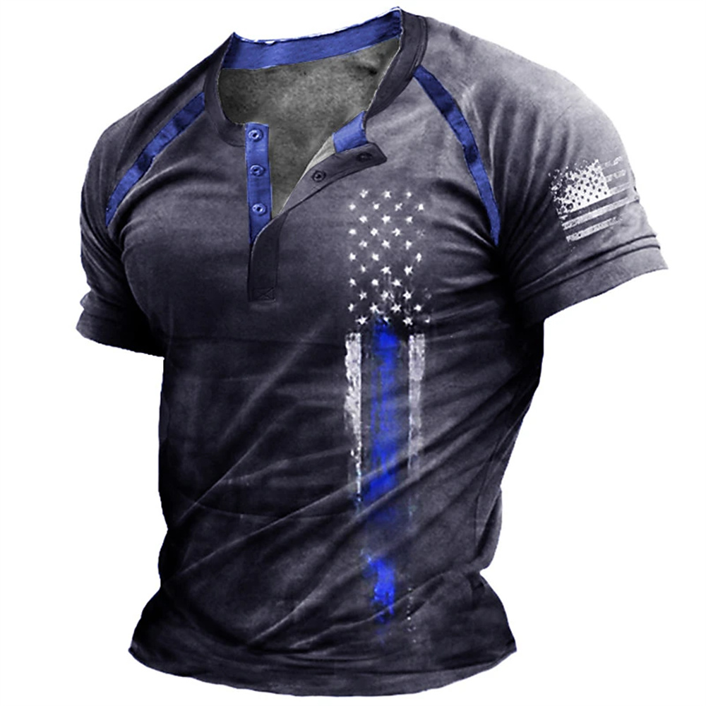 Funny 3D American Flag Print M - đánh giá và giá Street Fashion Vintage
