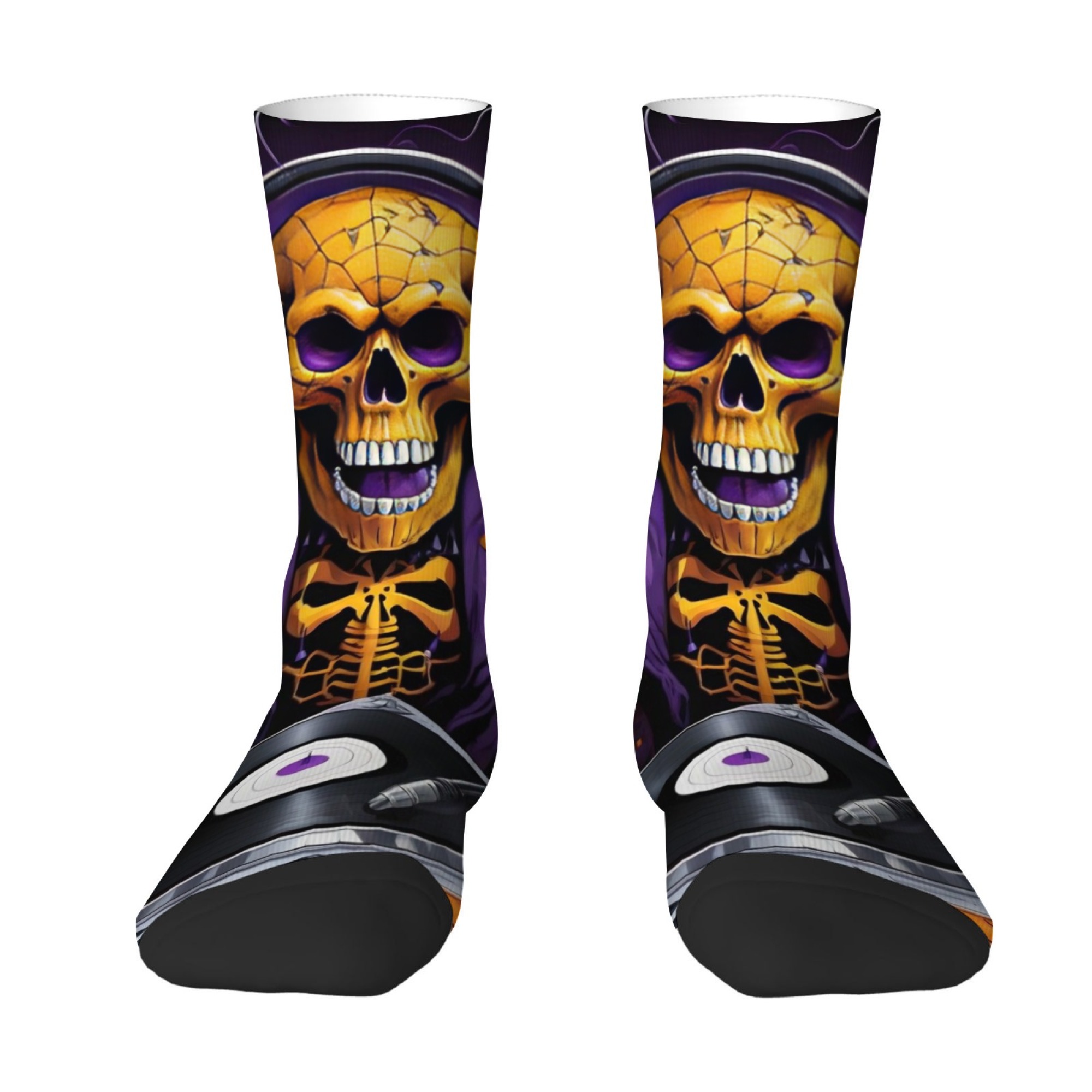 Gothic Skull Print Men's Socks - đánh giá và giá Street Fashion Style Youtube