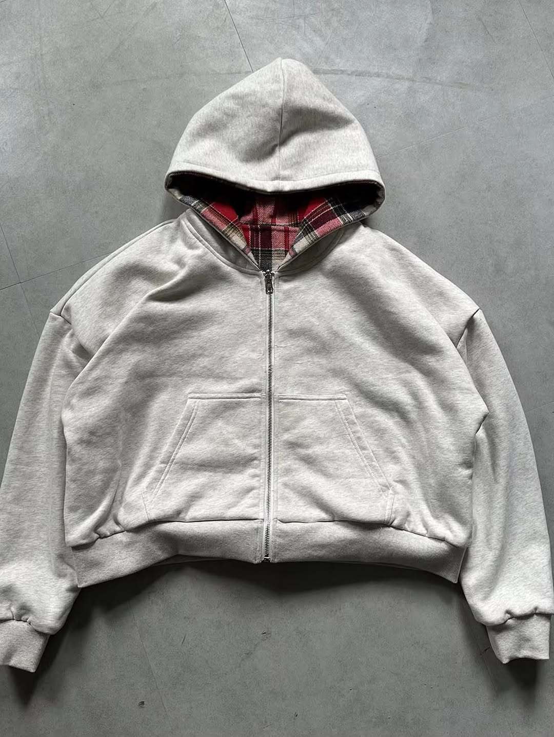 American street style, plaid c - đánh giá và giá Street Fashion Zip Up Hoodie
